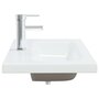 Voir la diapositive 4 : VIDAXL Lavabo encastre avec robinet 81x39x18 cm ceramique blanc