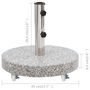 Voir la diapositive 6 : VIDAXL Socle de parasol Granite 30 kg Rond Gris