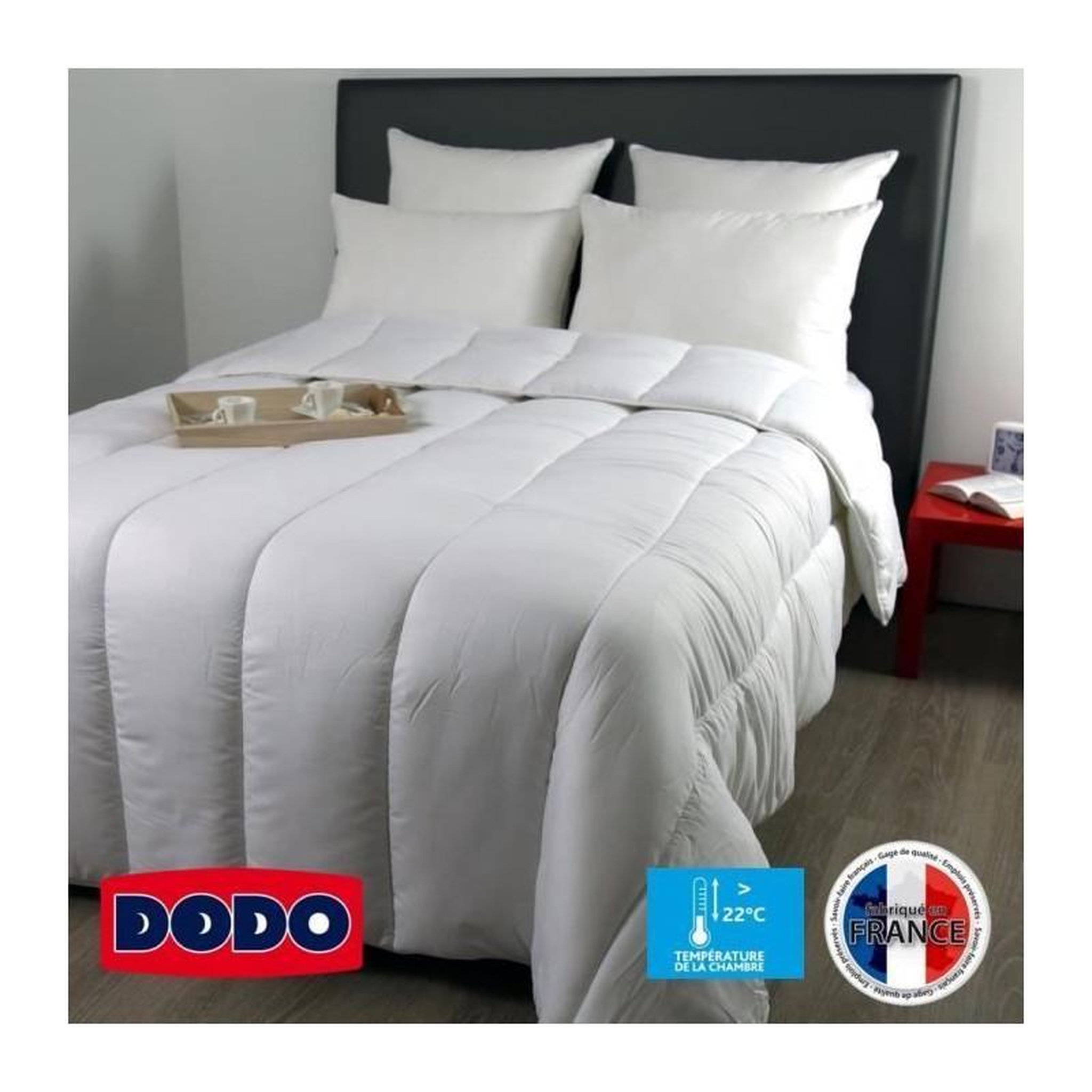 Voir la diapositive 2 : DODO DODO Couette legere Country - 240 x 260 cm - Blanc