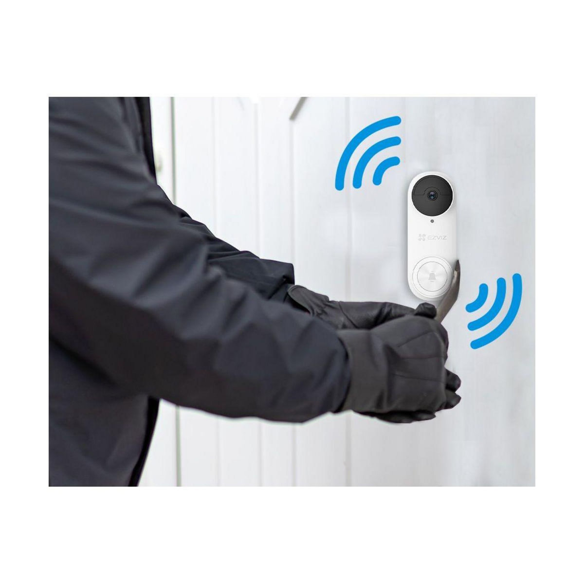 EZVIZ Sonnette connectée DB2 PRO B 2K+ - Carillon inclus / 4MP