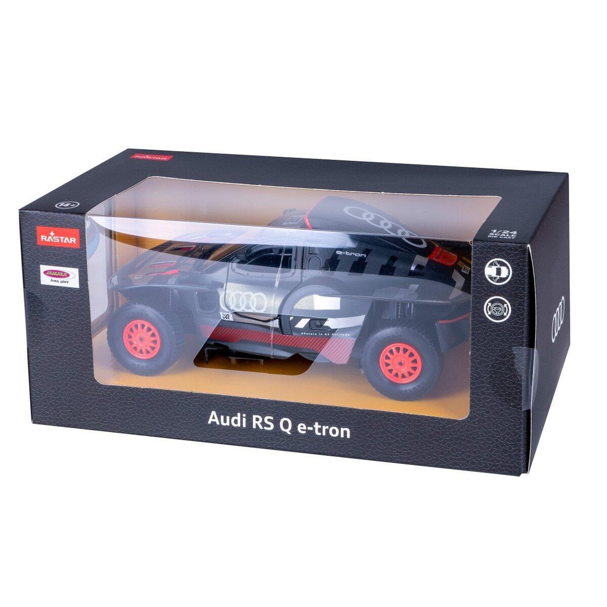 Voir la diapositive 3 : Jamara Audi rs q e-tron diecast 1:24 gris porte manuelle