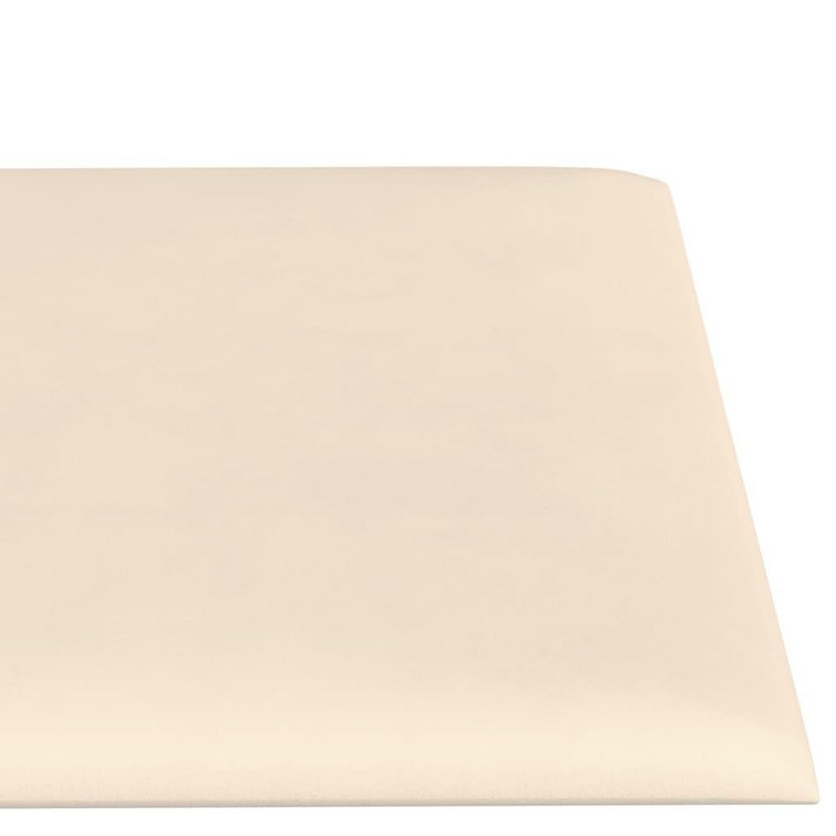 VIDAXL Panneaux muraux 12 pcs Creme 60x15 cm Velours 1,08 m^2