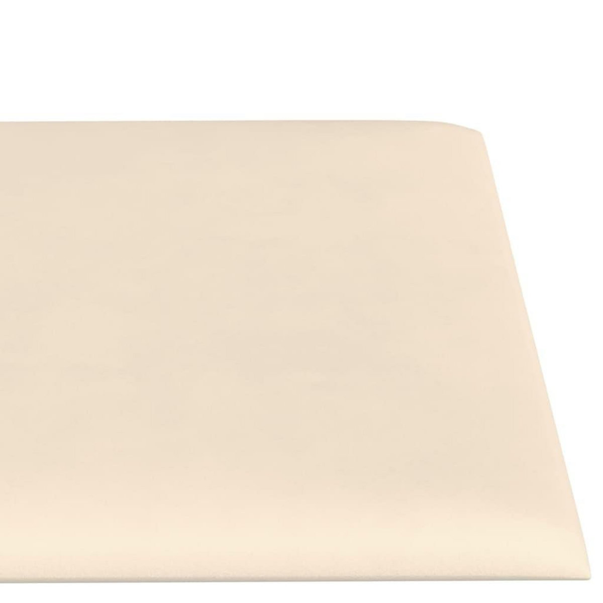VIDAXL Panneaux muraux 12 pcs Creme 60x15 cm Velours 1,08 m^2