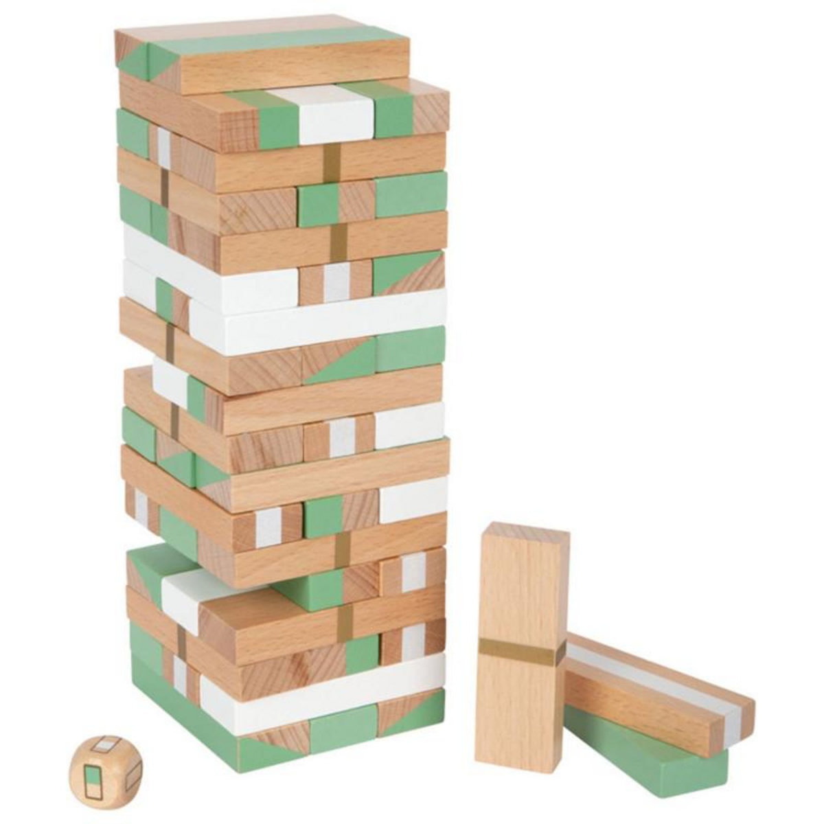 SMALL FOOT Small Foot - Wooden Wobble Tower Game Gold Edition 12217