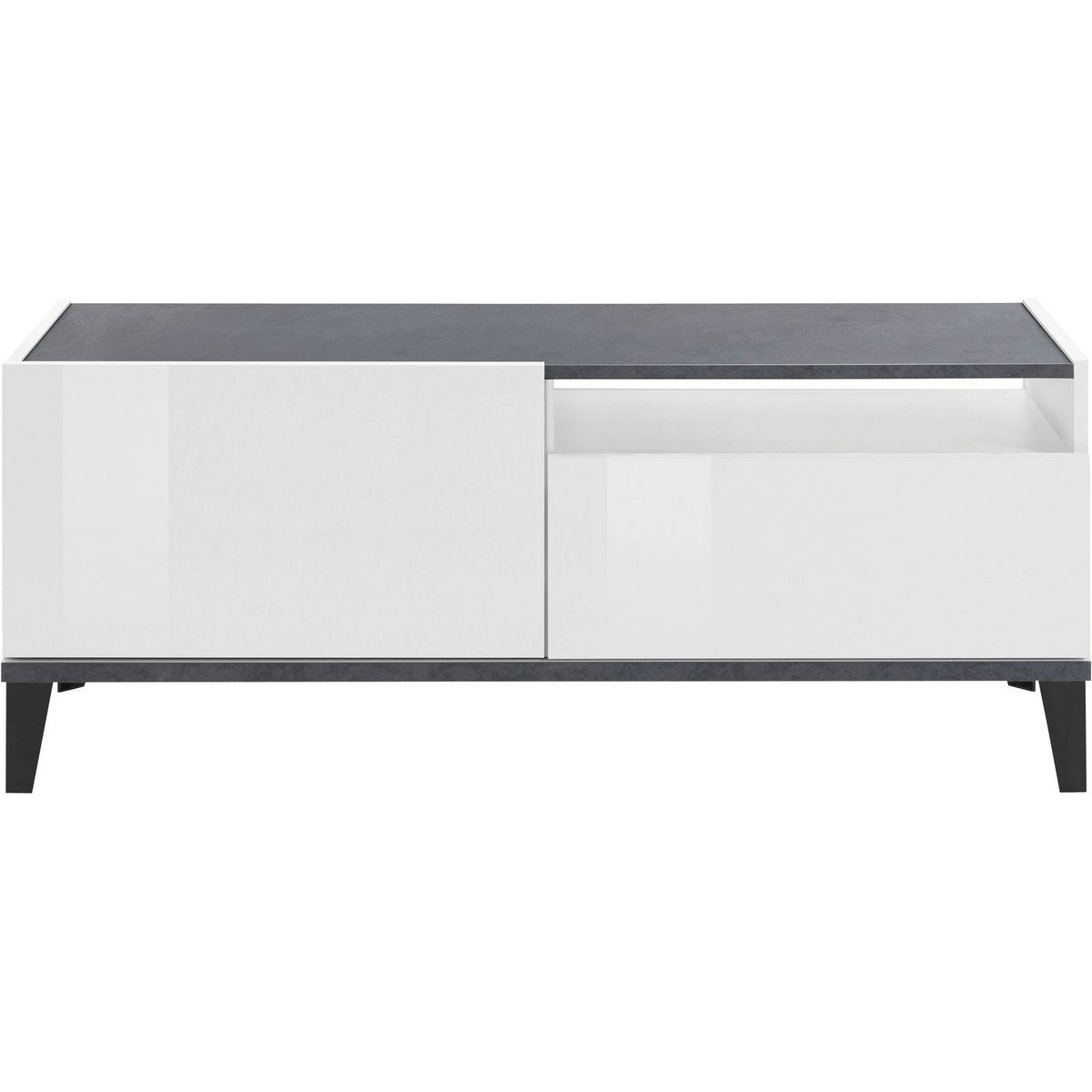 Meuble TV moderne 1 porte 1 tiroir L120cm BARI