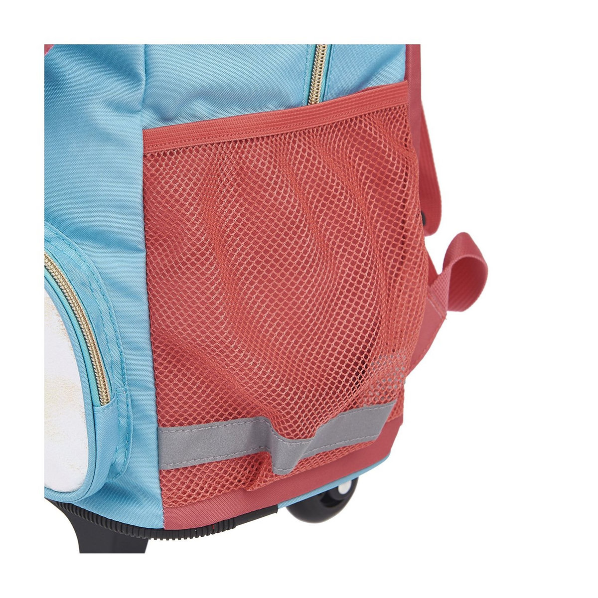 AUCHAN Sac à dos à roulettes rose et bleu Fashion Mermaid