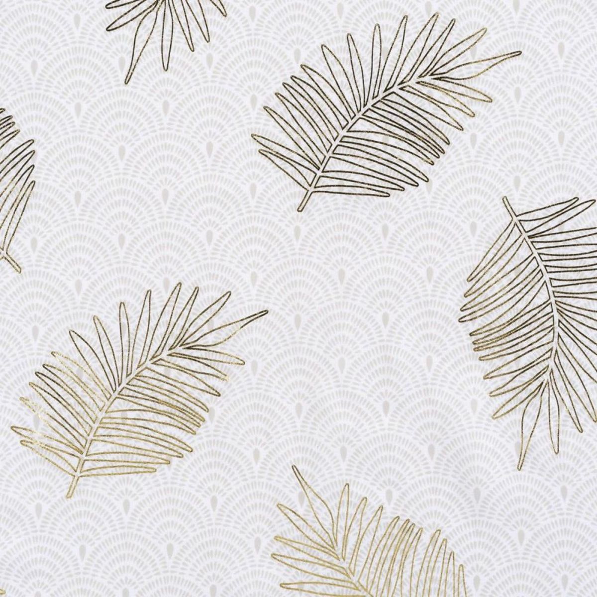 Douceur d'Intérieur Voilage à œillets 140x240 sable métallisé Sunny Gold