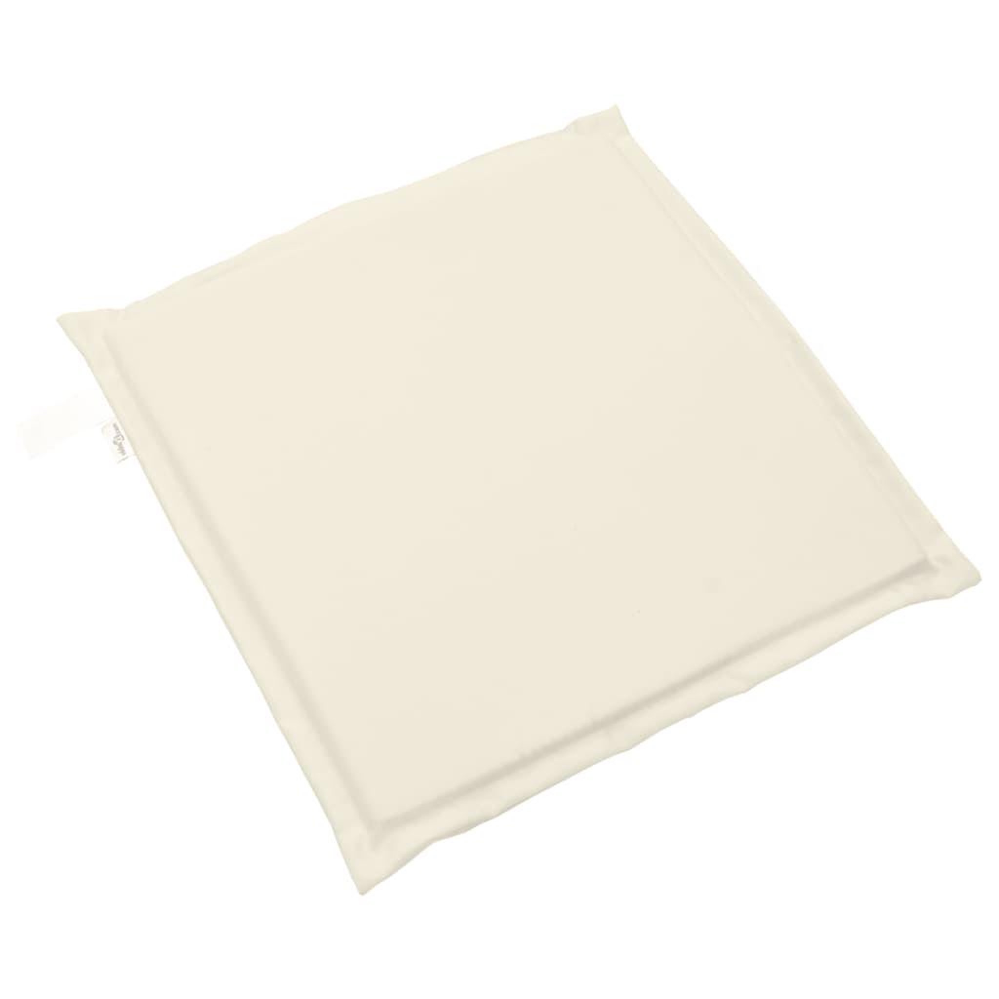 Voir la diapositive 4 : VIDAXL Coussins de siege de jardin lot de 2 creme 45x45x2 cm carre