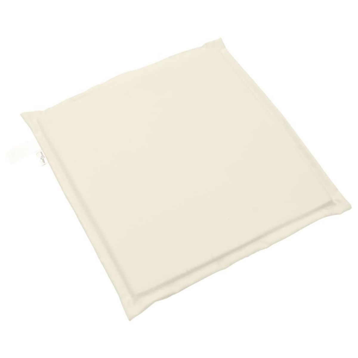 VIDAXL Coussins de siege de jardin lot de 2 creme 45x45x2 cm carre