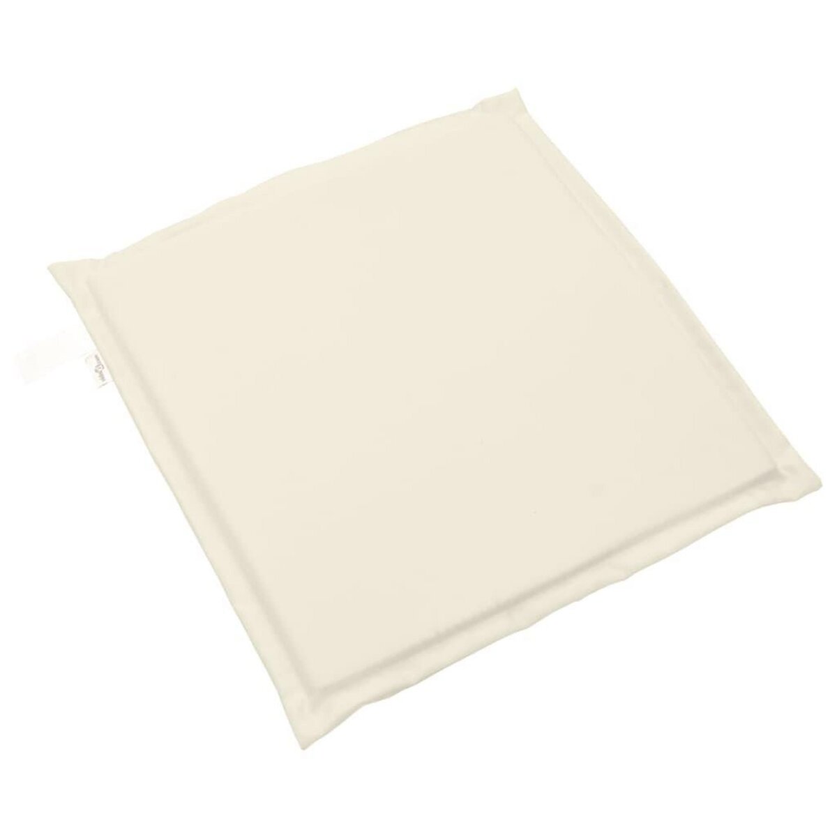 VIDAXL Coussins de siege de jardin lot de 2 creme 45x45x2 cm carre