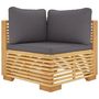 Voir la diapositive 5 : VIDAXL Salon de jardin 8 pcs avec coussins Bois de teck solide