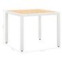 Voir la diapositive 6 : VIDAXL Salon de jardin 5 pcs resine tressee blanc