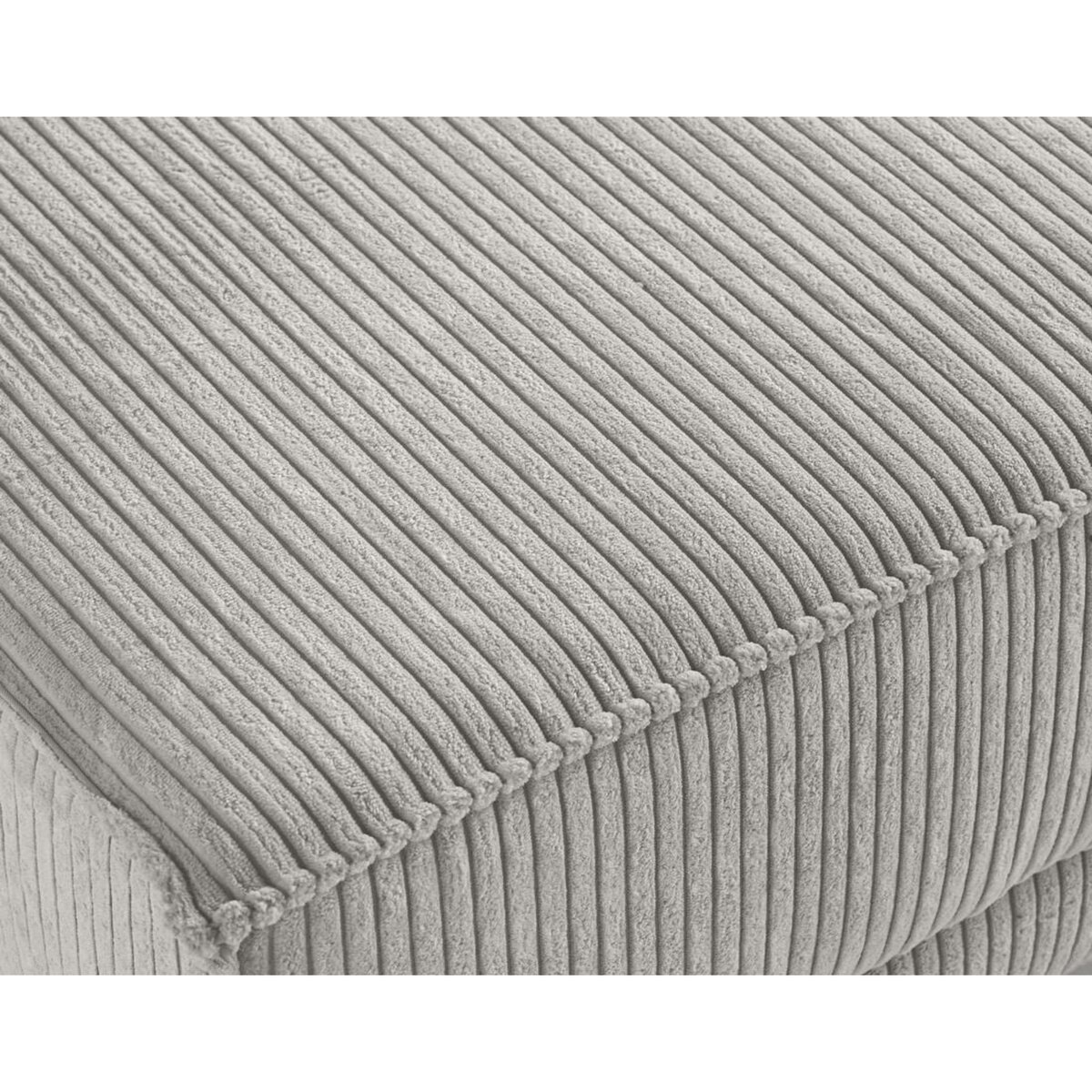 LISA DESIGN Charlie - pouf - pieds hauts - en velours côtelé