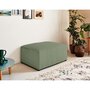 Voir la diapositive 2 : BEST MOBILIER Topaze - pouf - en velours côtelé