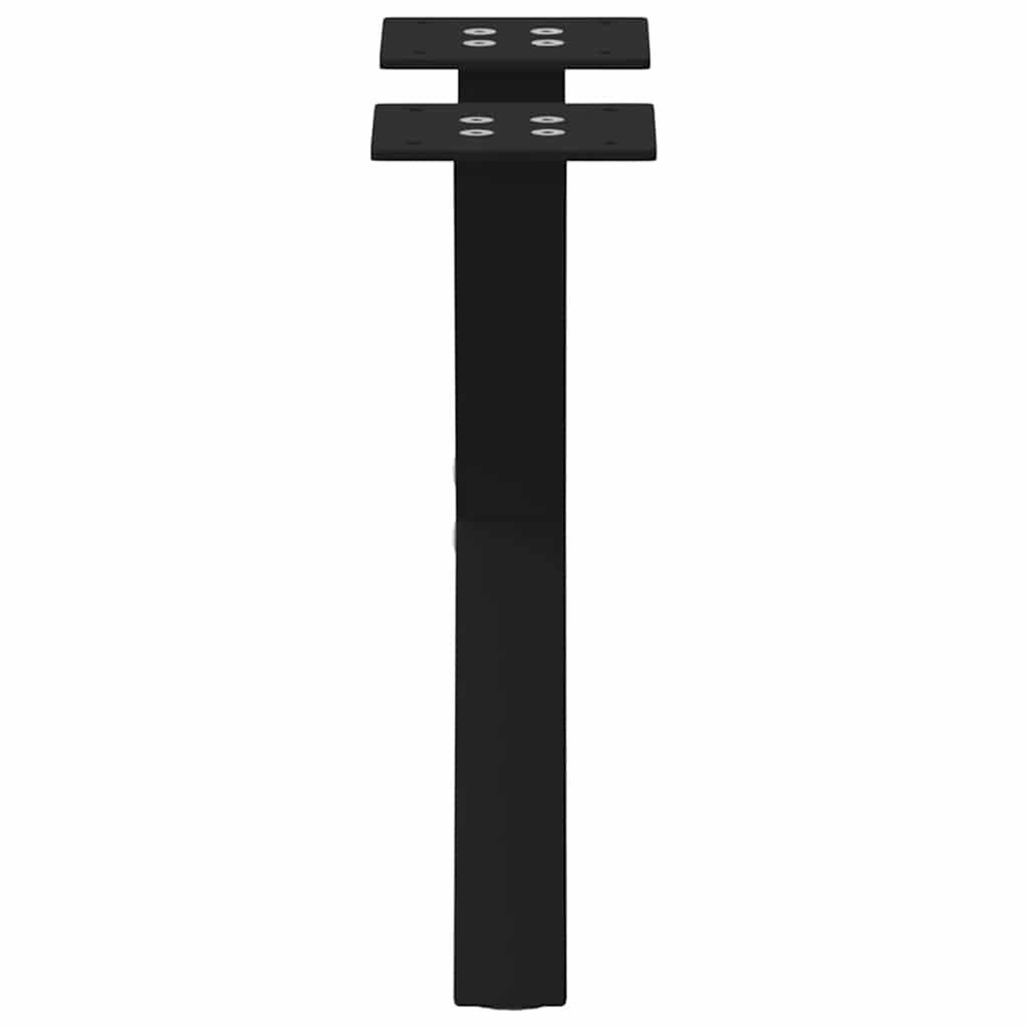 Voir la diapositive 5 : VIDAXL Pieds de table basse forme de X 2 pcs noir 37x(30-31) cm acier