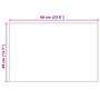 Voir la diapositive 6 : VIDAXL Miroir mural 60 x 40 cm Rectangulaire Verre