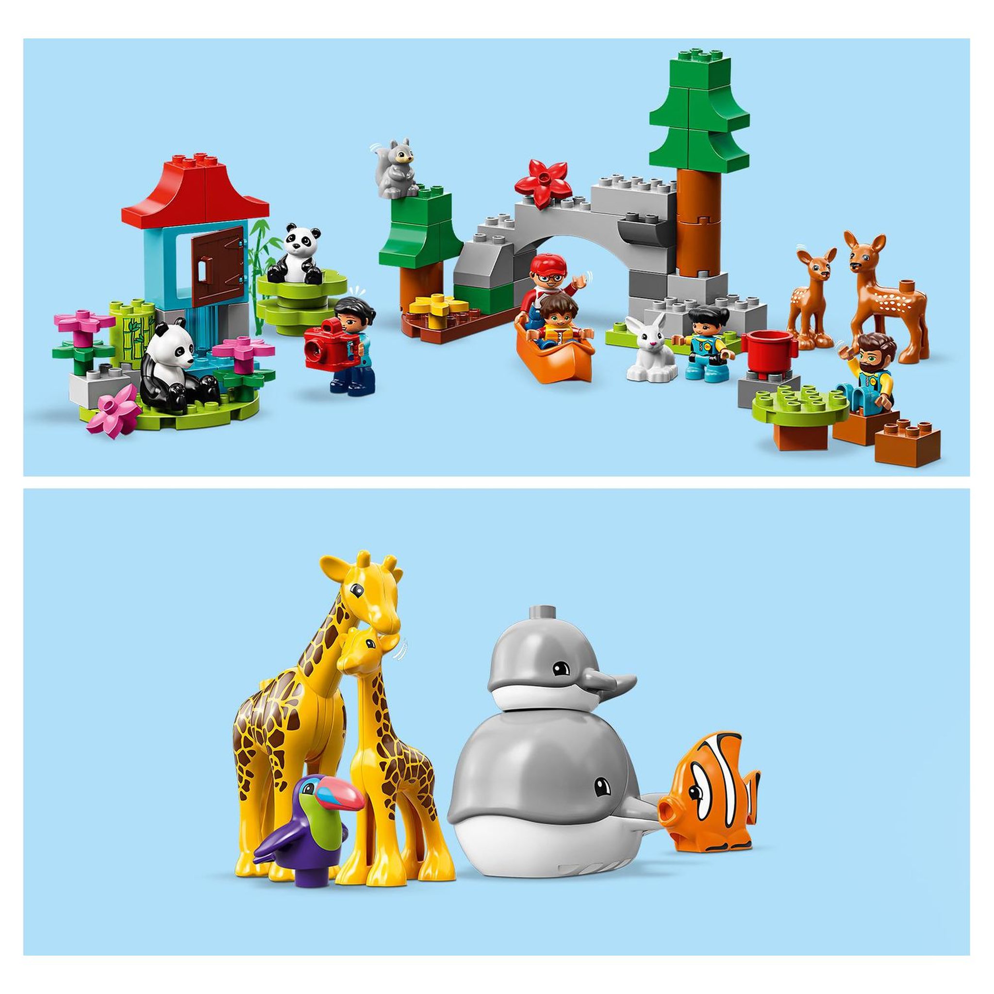 Voir la diapositive 3 : LEGO DUPLO 10907 - Les animaux du monde