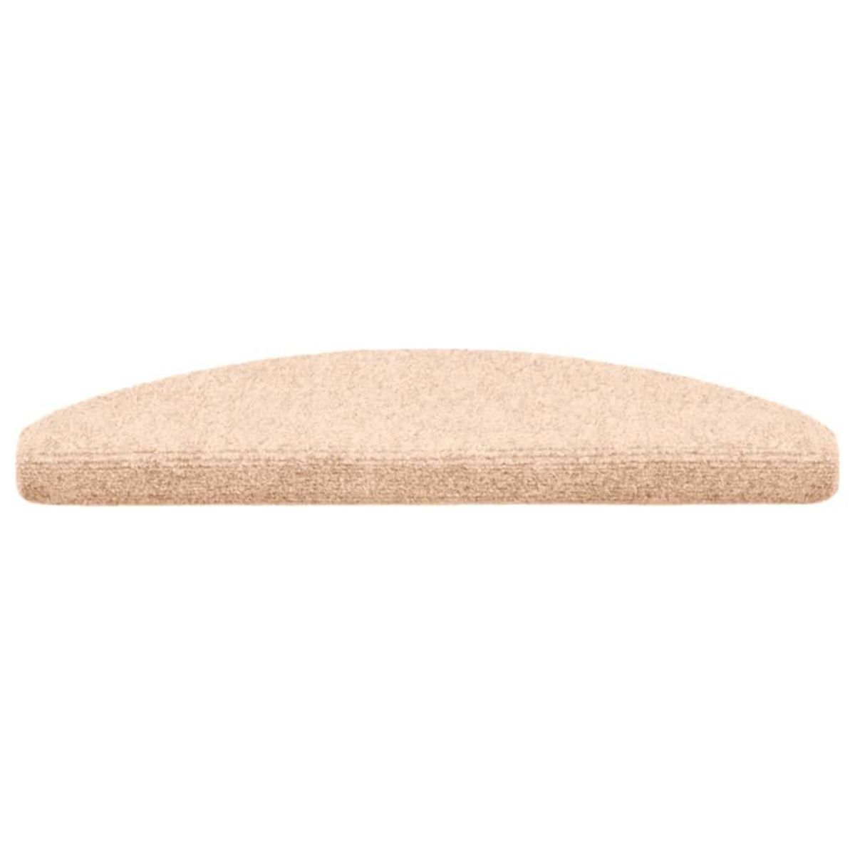 VIDAXL Tapis d'escalier autocollant 30 pcs creme 65x21x4 cm