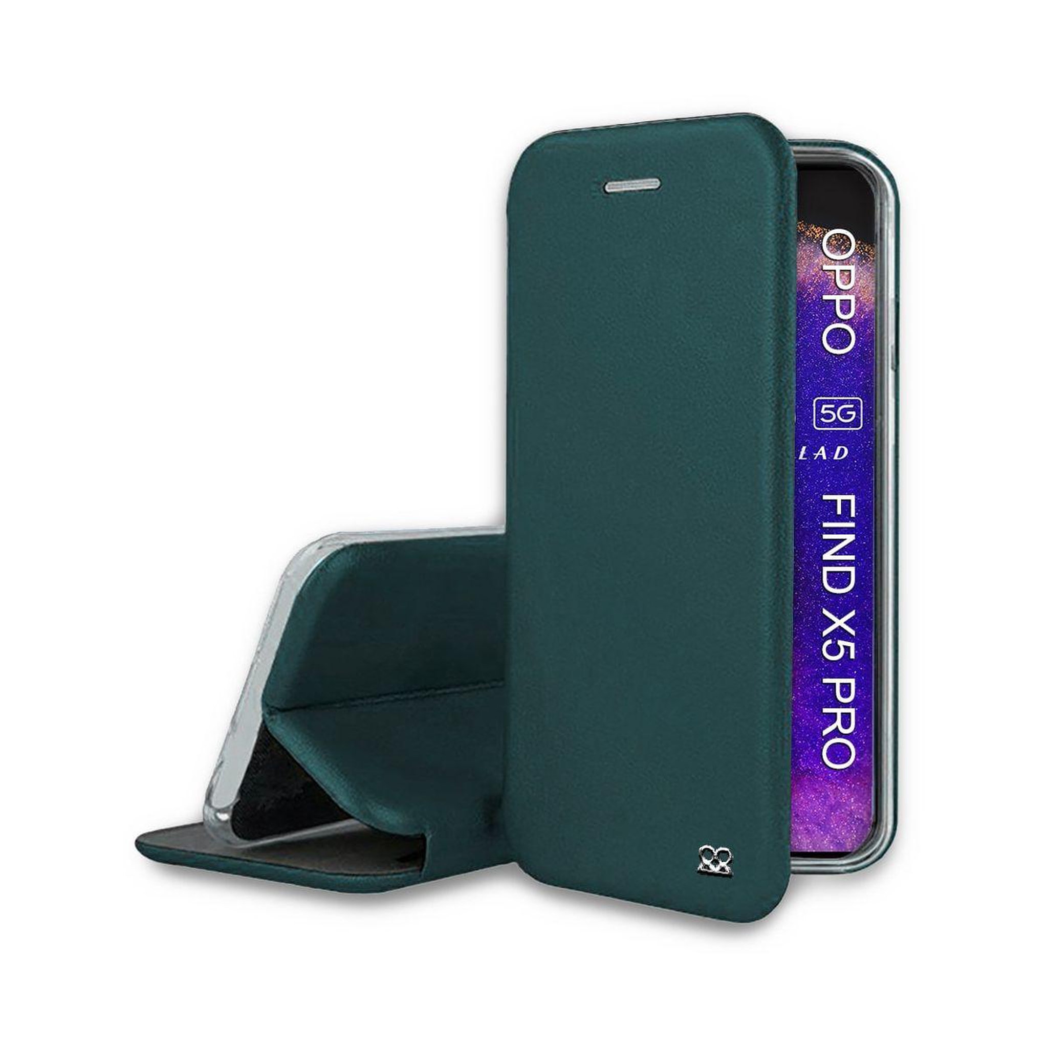 IBROZ Etui oppo find x5 pro etui cuir kaki