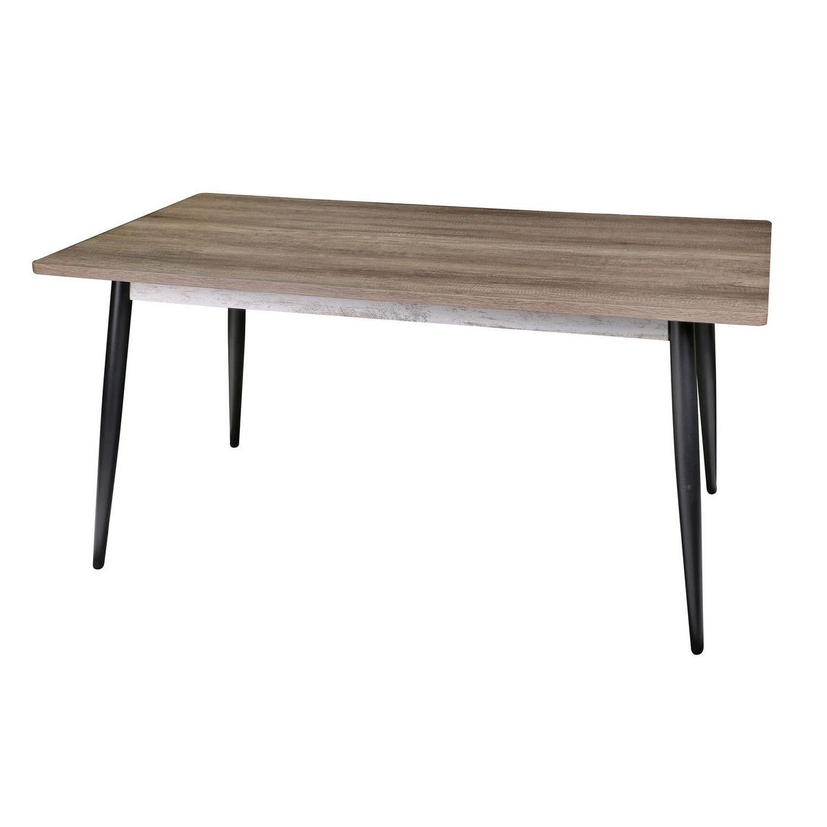 DIVERS Table à manger 8 Personnes Brooklyn - 160 x H. 76 cm - Marron
