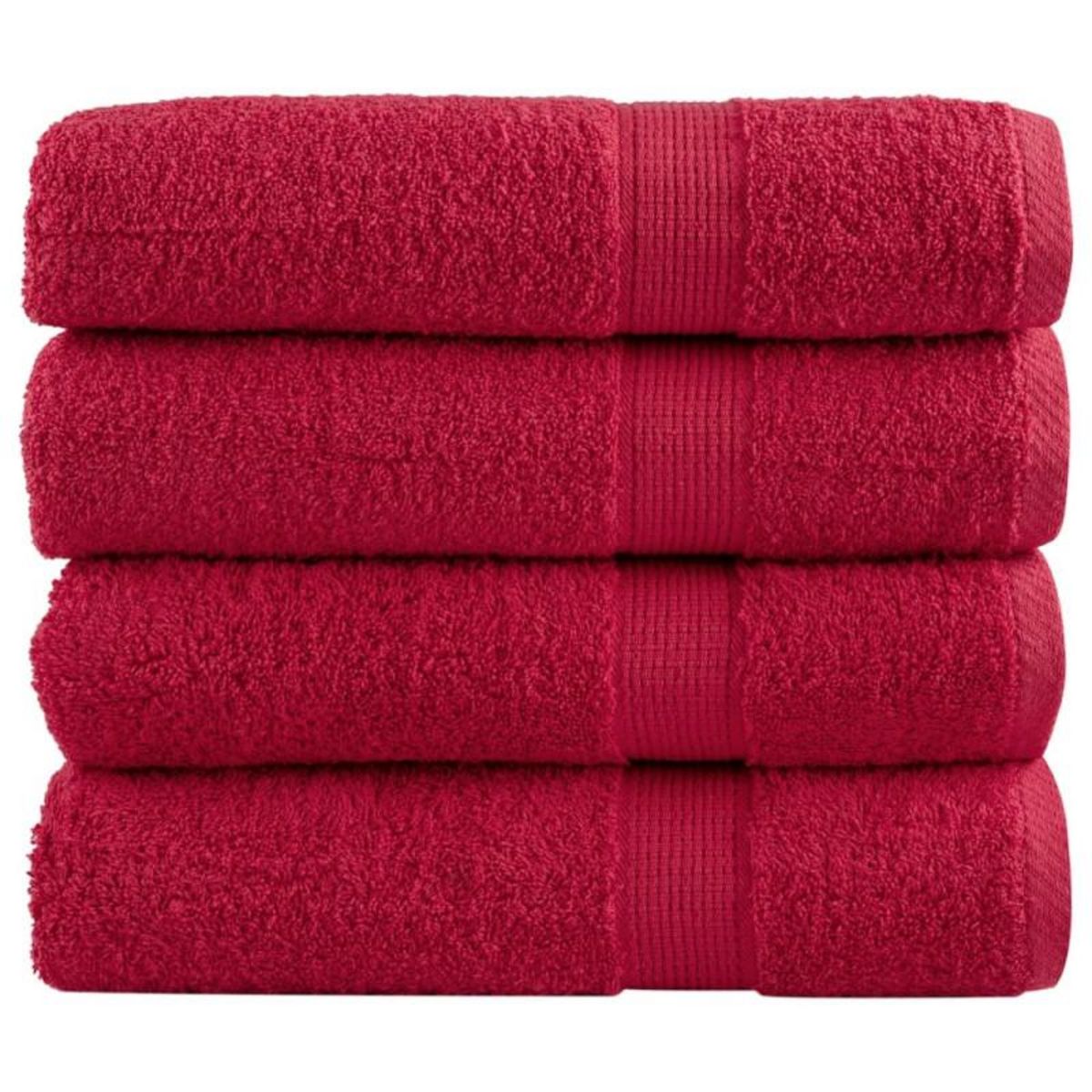 VIDAXL Serviettes de bain de qualité supérieure SOLUND 4 pcs 600g m²