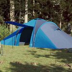 VIDAXL Tente familiale a dome 6 personnes bleu impermeable