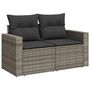 Voir la diapositive 4 : VIDAXL Salon de jardin 5 pcs avec coussins gris resine tressee