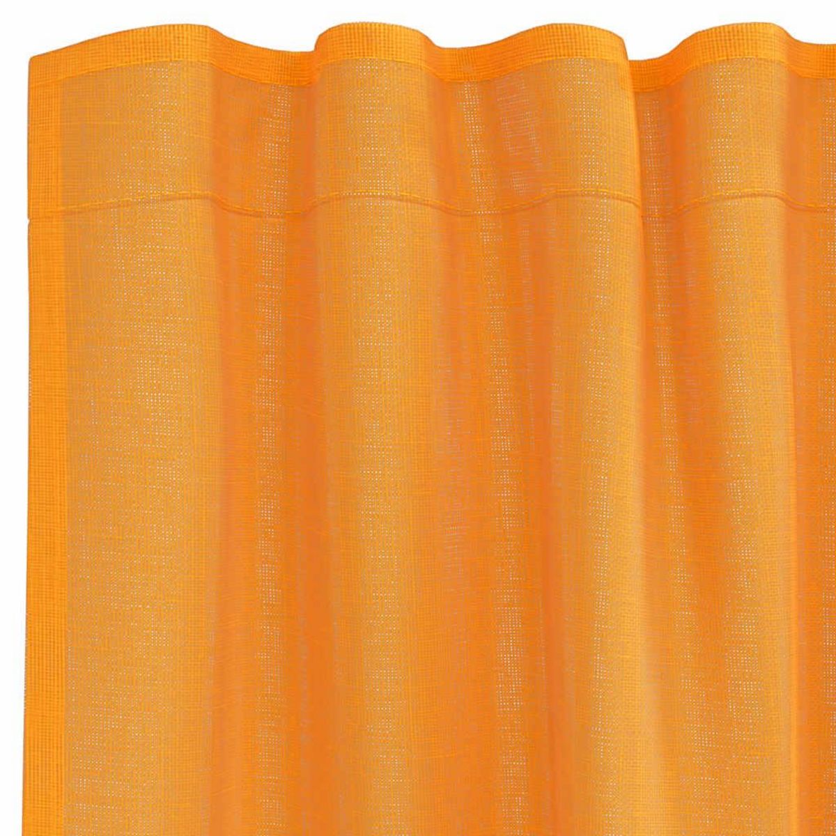 VIDAXL Rideaux en voile avec boucles 2 pcs orange 140x140 cm