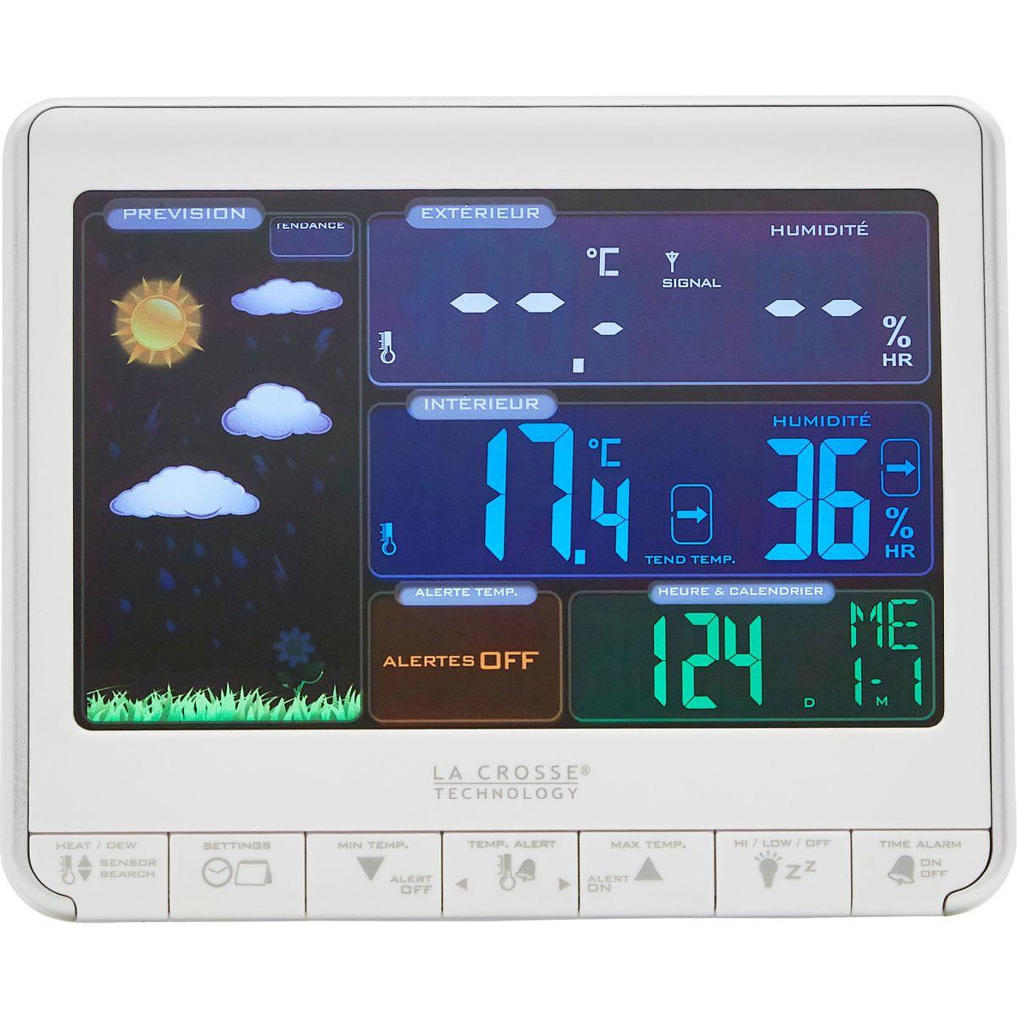 Voir la diapositive 3 : La crosse technology Station météo WS6826WHI silver