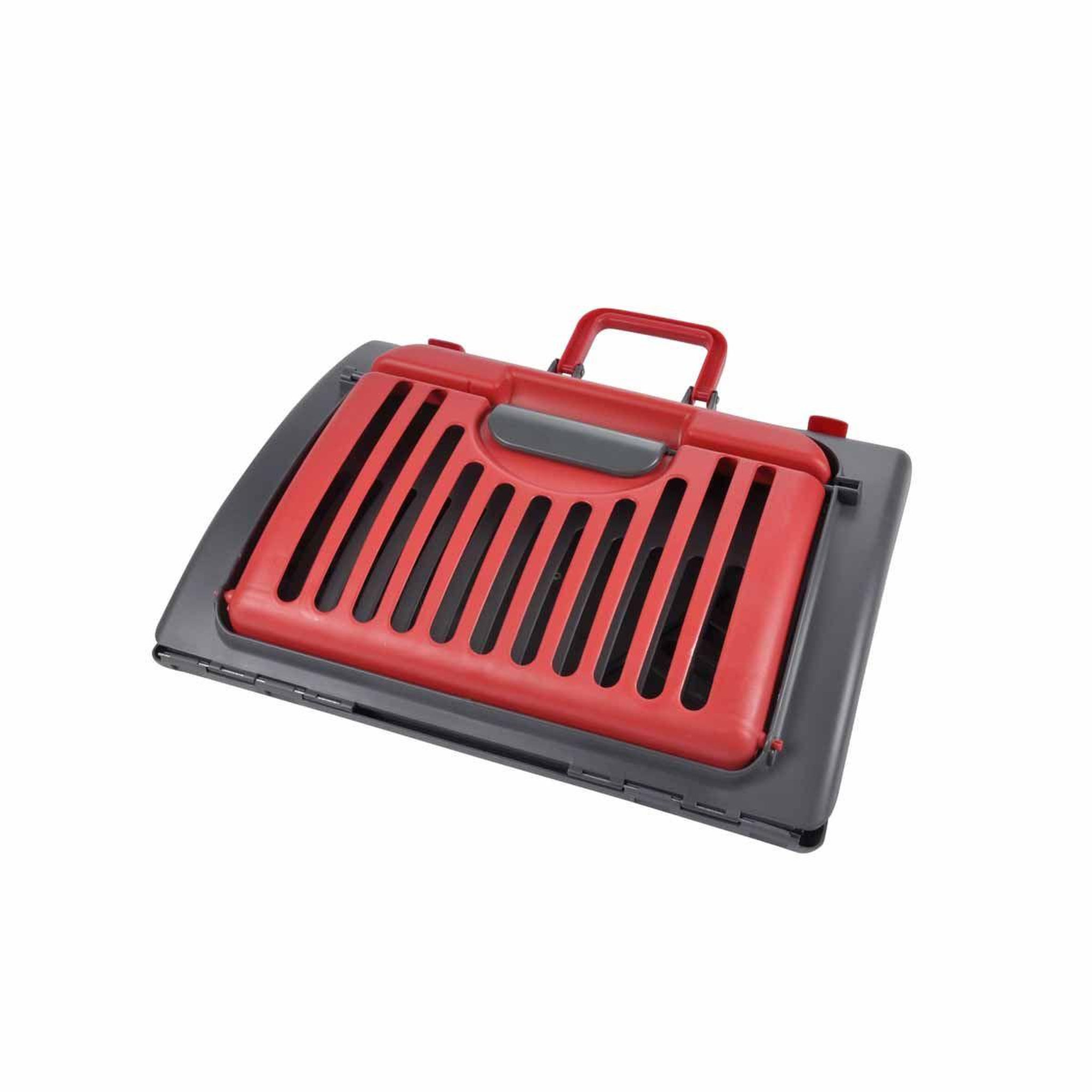 Voir la diapositive 2 : LOVE STORY Caisse de transport pour chat  pliable  46cm rouge
