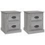 Voir la diapositive 2 : VIDAXL Tables de chevet 2 pcs sonoma gris 39x39x47,5cm bois ingenierie
