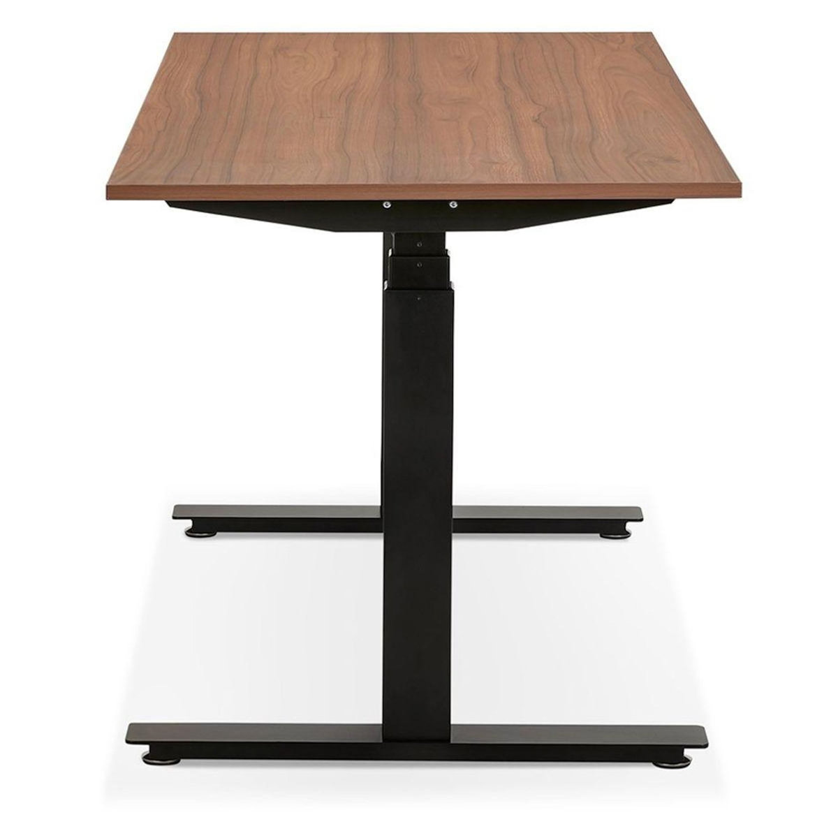 Paris Prix Bureau Design Réglable  Électrique  140cm Noyer & Noir