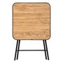 Voir la diapositive 4 : FIVE Table pliante renforcée en bois et métal FOLDA - Beige et noir