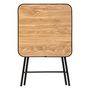 Voir la diapositive 4 : FIVE Table pliante renforcée en bois et métal FOLDA - Beige et noir