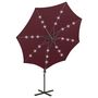 Voir la diapositive 5 : VIDAXL Parasol de jardin en porte-a-faux avec mat et lumieres LED
