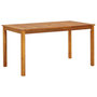 Voir la diapositive 1 : VIDAXL Table de jardin 140x80x74 cm Bois d'acacia massif