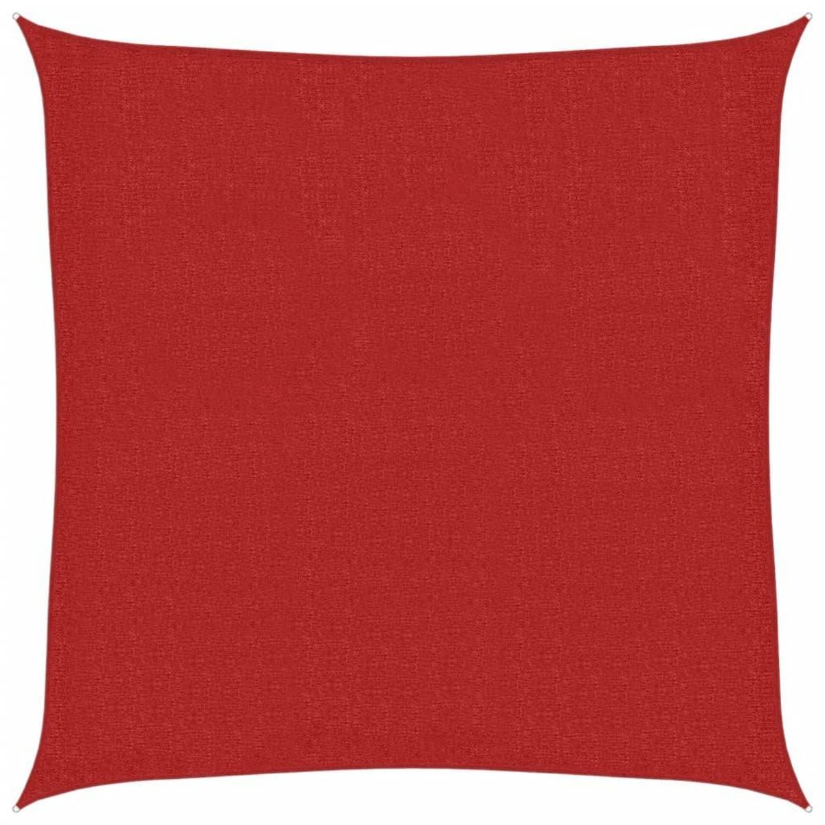 VIDAXL Voile d'ombrage 160 g/m^2 Rouge 3x3 m PEHD