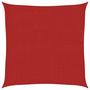 Voir la diapositive 2 : VIDAXL Voile d'ombrage 160 g/m^2 Rouge 3x3 m PEHD