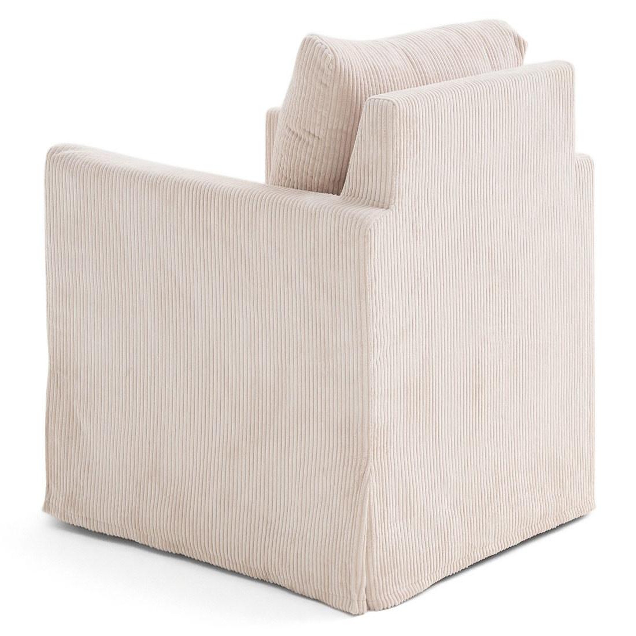 Voir la diapositive 5 : LISA DESIGN Serena - fauteuil déhoussable en velours côtelé