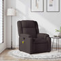 Voir la diapositive 1 : VIDAXL Fauteuil de massage inclinable Marron fonce Tissu