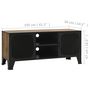 Voir la diapositive 6 : VIDAXL Meuble TV Marron rustique 105x36x47 cm Metal et MDF