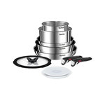 TEFAL Batterie de cuisine Tefal Ingenio Emotion 10 pièces Acier Inoxydable Antiadhésif