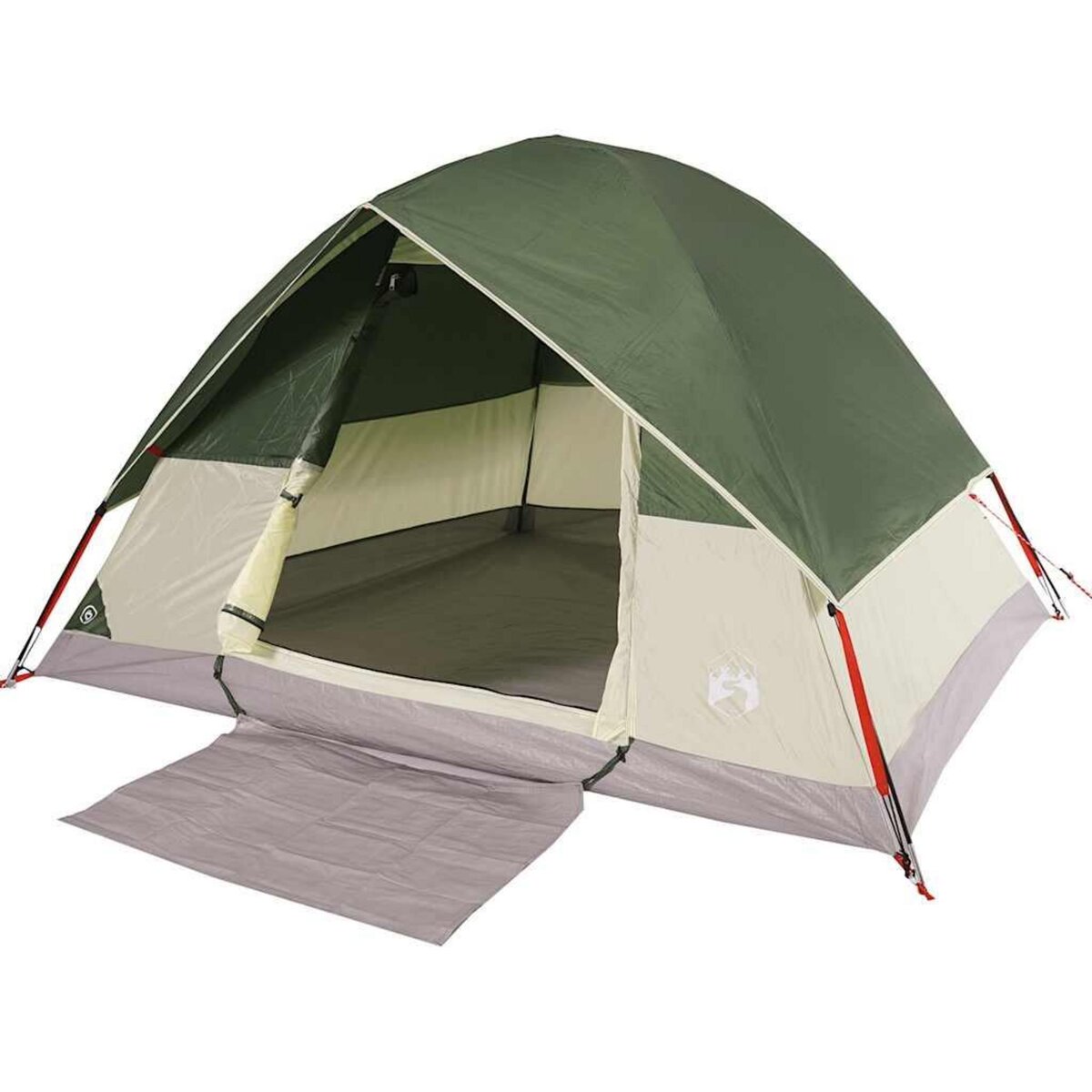 VIDAXL Tente de camping a dome 3 personne vert impermeable