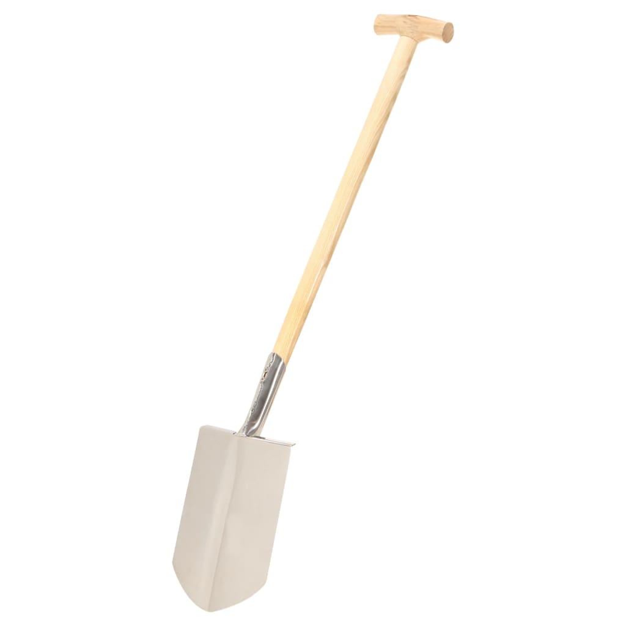 Voir la diapositive 4 : VIDAXL Pelle a pointe de jardin avec poignee en T Inox et bois de frene