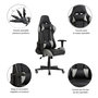 Voir la diapositive 3 : VS VENTA-STOCK Fauteuil de bureau Gaming Racer professionnel Gris, inclinaison et hauteur réglable