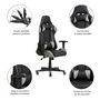 Voir la diapositive 3 : VS VENTA-STOCK Fauteuil de bureau Gaming Racer professionnel Gris, inclinaison et hauteur réglable