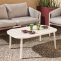 Voir la diapositive 6 : SWEEEK Salon de jardin acier 4 places tissu gris - Kyo