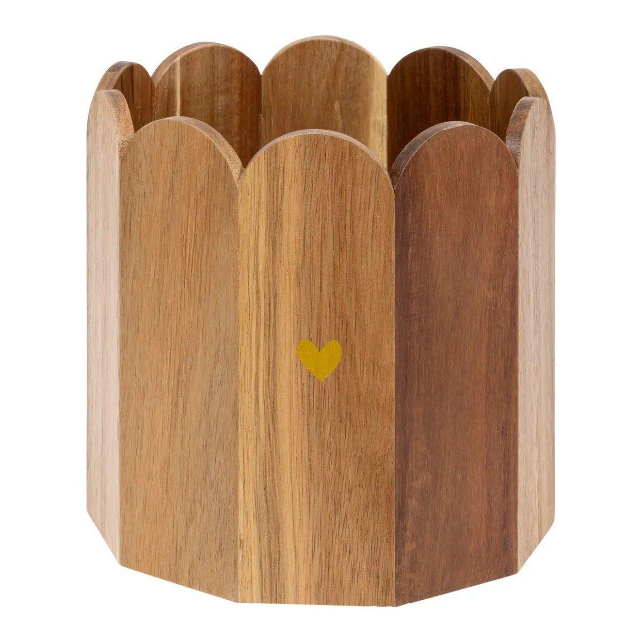 ATMOSPHERA Cache-Pot Design Pétales  The Floral  18cm Marron