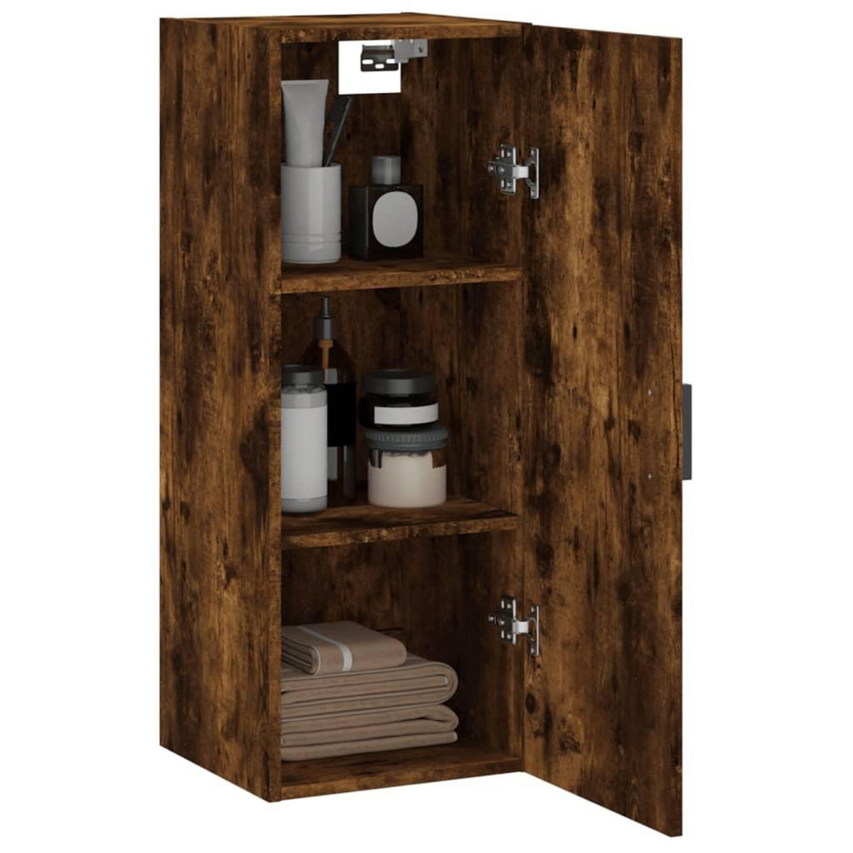 VIDAXL Armoire murale chene fume 34,5x34x90 cm