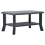 Voir la diapositive 1 : VIDAXL Table basse Anthracite 90x60x46 cm Plastique